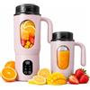 MeYuxg Frullatore portatile da 550 ml, piccolo frullatore con manico, per frullati, ricaricabile tramite USB, per ufficio, campeggio, palestra e viaggi, rosa