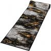 Mazovia Tappeto Passatoia Corridoio 60x975cm Antracite Grigio Astratto Nero | Tappeto Passatoia per Cucina Lavanderia Camera da Letto Retrò Anni 90 Facile da Pulire Morbido Pelo Corto Venduto al Metro