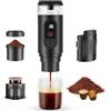 Vespokia Macchina da caffè espresso portatile 2 in 1, 20 bar, batteria 7650 | Ricarica rapida USB-C, per capsule Nespresso, caffè macinato, viaggi e campeggio, batteria sostituibile
