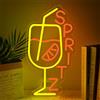 SONGYUNEON Spritz - Insegna luminosa al neon Aperol Spritz, cartello LED per cocktail, decorazione da parete, USB, dimmerabile, luce al neon, luce al neon decorativa per discoteca, cucina, casa, club, feste