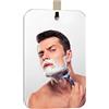 APHUIME XoYo-Grande specchio antinebbia (11 x 7,48 cm), include 1 gancio adesivo, specchio da trucco, senza cornice