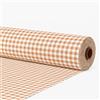 GAMUSI Tessuto al metro quadrato Vichy cotone cucito patchwork 1 m x larghezza 280 cm, colore beige
