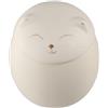 Generic Barattolo in ceramica a forma di gatto, contenitore per tè in porcellana, zuccheriera in ceramica con coperchio ermetico, per tè, zucchero, caffè (gatto bianco)