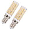 ZSZT Lampadina LED E14 8W (equivalente alogeno 75W), Bianco Caldo 3000K AC220-240V Piccola vite di Edison, Per Lampadario di cristallo, lampadine cappa, 2 Pezzi