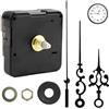 HENGBIRD meccanismo orologio da parete - lancette orologio da parete con lancette, movimento silenzioso al quarzo e radiocontrollato, meccanismo per orologio da parete asse da 16,5 mm