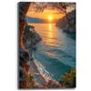 Printerland Quadro Moderno MARE Panorama Marino Quadri moderni soggiorno da Parete grande Stampa su tela Canvas Decorazione Murale muro Arredo Camera letto Salone (8, 50x100 cm, Canvas intelaiato)