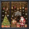 Netnology Adesivi Natalizi per Finestre, 95 Pezzi Vetrofanie Natalizie | Vetrofanie Natale in PVC, Fiocco di Neve Albero di Natale Regali Babbo, Vetrofanie Natalizie per Natale Decorazioni Casa