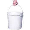 Generico Secchio con coperchio bianco 20lt manici plastica alimentare MADE IN ITALY. Robusto resistente