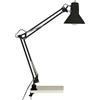 Brilliant Lampe, Hobby Schreibtischklemmleuchte schwarz, Metall, 1x A60, | Lampada da scrivania, altezza 70 cm, testa e snodi regolabili, E27, 40 W