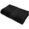 CA' D'ORO Telo doccia 100% Cotone 500 gr/mq, 100 x 150 cm - Diamante (Nero)