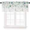 Ausing Tende da cucina floreali corte semitrasparenti Cafe Bistro Tenda Vintage Decorative Volants Tende Verde