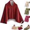 Generic Sciarpa Riscaldata per Donne Scialle da Viaggio a 3 Livelli，Rosso | Mantella Termica USB 150x82 cm, Morbida e Calda, con 3 Livelli di Riscaldamento, per Uomo e Donna, a Casa o in Ufficio