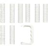 EcoLivzen Per Leriton - Set di 9 rulli in plastica, strumenti versatili | per argilla, ceramica e modellismo, con disegni stampati in 3D