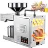 ALSUP Frantoio Elettrico da Casa in Acciaio Inox, Macchina Pressa Elettrica Spremitura dell'Olio, Estrattore Automatico Frantoio Estrazione Semi Arachidi Sesamo Mandorle con Funzione Freddo e Caldo