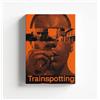 Generico Quadro su Tela Pop 'TRAINSPOTTING FILM #200'- Stampa XL Minimalista Bianco/Nero con Accenti Azzurri - Arredo Murale Luxury Statement per Appartamento Moderno IDEA REGALO Adulto