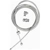 Generico Cavo Universale Freno-Frizione in Acciaio, 2,20 m, Diametro 1,86 mm, con Nottolino 8x8 mm e Morsetti