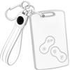 OFF WE GO Guscio Chiave per Renault Clio 3 Megane 4 Scenic Duster Sandero | Cover Custodia Chiave per Captur Twingo Koleos, Elegante portachiavi incluso. Segnale non bloccato, aderenza 1:1.