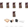 HOFFCAR Kit tagliando 4 FILTRI e 6L OLIO M compatibile con Land Rover Evoque (L538) 2.2 Td4 110kw dal 2011
