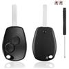 Kesiku Compatibile per Renault Sostituzione Guscio Chiave - Renault Twingo Modus Kangoo Master Trafic Clio Dacia Logan Sandero Opel Vivaro Chiave - Riparazione facile da fare per chiavi usurate/danneggiate