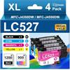 Msudoku LC527 LC 527 Cartucce per stampante compatibili per Brother LC 527 Cartucce per Brother LC527 per Brother MFC-J4350DW,MFC-J4550DW