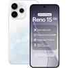OPPO Smartphone Reno15 5G, 8 GB di RAM + 512 GB di memoria, Aurora White | Cellulare 5G 512 GB, teleobiettivo 3.5x, selfie 100°, AMOLED 120 Hz, batteria 6500 mAh