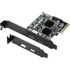 RIITOP Scheda PCIe USB 3.1, adattatore RIITOP PCI-e 3.0 x4 a USB 3.2 Gen2