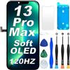 Digi4U Display OLED morbido di ricambio per iPhone 13 Pro Max, schermo da | 120 Hz FHD COP, True Tone, design sottile e leggero, funzione touch fluida e dissipazione del calore ottimizzata
