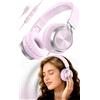 INFURTURE Cuffie USB C cablate rosa over-ear con microfono | Nessuna ricarica. Plug & Play. Chiamate nitide. Comfort leggero. Cavo anti-groviglio. Ideale per studenti e viaggiatori