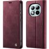 owlhold Cover Xiaomi Redmi Note 15 Pro Plus 5G Custodia Redmi Note 15 Pro+ Portafoglio Flip [Antiurtoo][Blocco RFID] [Cavalletto][Carta Fessura] Cover Pelle per Redmi Note 15 Pro+5G - Vino Rosso