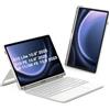 Inateck Custodia con tastiera per Samsung Galaxy Tab S10 FE/S9 FE/S9, tastiera per tablet formato verticale o orizzontale, rimovibile, con touchpad, QWERTZ, AceTouch N0064