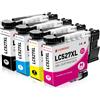 Clywenss Cartucce per stampante LC527XL compatibili con Brother LC-527XL | Cartucce ad alta capacità per Brother MFC-J4350DW MFC-J4550DW LC527XLVAL LC527 LC-527 XL LC527XL (nero, ciano, magenta