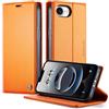 owlhold Cover per iPhone 17E/16E Custodia iPhone 17E/16E Premium Pelle PU Portafoglio Flip Libro [Antiurto] [Blocco RFID] [Cavalletto] [Carta Fessura] Custodia per iPhone 17E/16E - Arancione cosmico