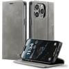 owlhold Cover per iPhone 14 Pro Custodia iPhone 14 Pro Premium Pelle PU Portafoglio Flip Libro [Antiurto] [Blocco RFID] [Cavalletto] [Carta Fessura] Custodia per iPhone 14 Pro - Grigio