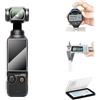 JJC AR Pellicola protettiva per DJI Osmo Pocket 4 3 Lens & Display | Pellicola protettiva trasparente antiriflesso Osmo Pocket 4 3, 0,3 cm, durezza 9H, pellicola protettiva antigraffio