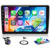 VECHTEL 8 CORE 6G+128G Autoradio Android 15 per Citroen Berlingo 2015-2018/Peugeot Partner 2008-2019, 9'' IPS HD Schermo Tactile co Carplay Android Auto DSP GPS Wi-Fi USB Bluetooth FM RDS Retrocamera