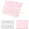 FFBOFFC Custodia per MacBook Pro 16 pollici 2019-2020 A2141, Pois rosa cipria | Cover Rigida in Plastica Protettiva per Laptop con Touch Bar e Touch ID