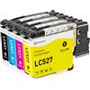 SINOPRINT LC527 Cartucce Compatibili per Brother LC527 LC527XL | per Brother MFC-J4350DW MFC-J4550DW J4350DW J4550DW (1 Nero, 1 Ciano, 1 Magenta, 1 Giallo)