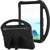 YKWXSC Custodia Bambini per Samsung Galaxy Tab S10 FE S9 FE S9 S8 S7 11 Pollici, Leggera in EVA Protezione Cover per Antiurto con Supporto e Tracolla, Nero