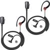 HYSHIKRA Auricolare leggero per walkie talkie a 1 pin 2,5mm con microfono e PTT | compatibile con Motorola TLKR-T60 T80 T82 T-92 H2O T80 Extreme T82 Extreme