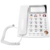 Plyisty Telefono Con Cavo E Identificazione Del Chiamante Per Anziani | Telefono Bilingue Cinese-Inglese Per Linea Fissa, Tasti Grandi, Display LCD, Volume Elevato, Composizione Rapida Con Memoria