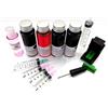 Generico Kit Ricarica Inchiostro Compatibile per Cartucce HP 304 Nere e 304 Colore, 100 ml Inchiostro nero e 3 x 50 ml colore Magenta Blu e Giallo con Clip Spurgatore e liquido pulizia testine