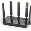 ZTE Polar BE3600 Pro+ WiFi 7 Mesh - Router Wi-Fi, ripetitore, 2,5 G WAN/LAN | Per Smart Home & Home Office, Access Point, 5 antenne, MLO, 4K-QAM, WPA3, nessun modem DSL