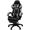 Ecoprice Sedia Gaming Similpelle ProPlayer - Colore Sedia: NERO/GRIGIO