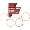 PEPWE 4pcs Corde per Basso Acustico 4-String Corde di Ricambio Acciaio Al Carbonio Esagonale Lega Corde per Basso 40 60 75 95