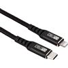 CABLETEX Cavo CABLETEX da USB-C a Lightning, lunghezza 200 cm, cavo di ricarica rivestito in nylon per iPhone 8 e modelli successivi, MFi | Pro/Max/X/XS/XR/XS Max/8/8 Plus e per iPhone, iPod, iPad e AirPods