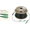 TELEVES Cavo ottico TWIN - cavo interrato 100 m con 4 connettori SC/APC OSMD100SCAPC