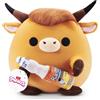 ZURU 77690N - Snackles Highland Cow Robbie con Sangaria Orange, Serie 3 - peluche (20 cm)