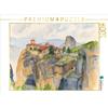 CALVENDO Puzzle Meteora Monasteri in Grecia | 1000 pezzi Foto-puzzle con cornice 64x48cm per le ore felici