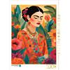 CALVENDO Puzzle Tranquillità tropicale. Ritratto di donna nei colori della vita. Ispirato a Frida Kahlo. | 1000 pezzi dimensioni 64x48cm Foto-Puzzle per ore felici