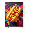 CALVENDO Puzzle Hot Dog nella Torre dei Colori | 1000 pezzi dimensioni 64x48cm Foto-Puzzle per l'happy hour